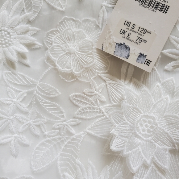 Zara floral embroidered midi skirt size S - Picture 16 of 16